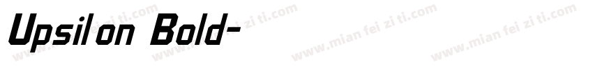 Upsilon Bold字体转换
